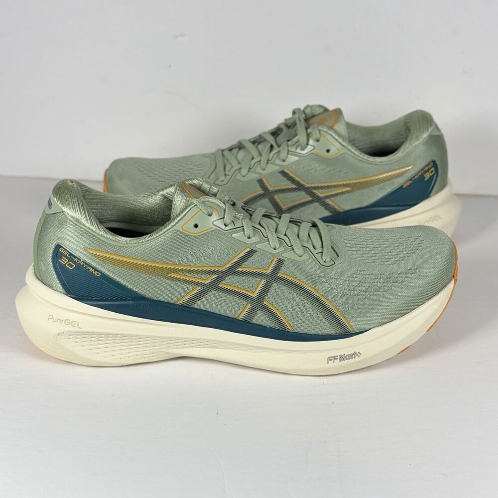 Asics Gel-Kayano 30 Sneakers Men 12.5M Running Shoes Green Athletic Gym Trainers